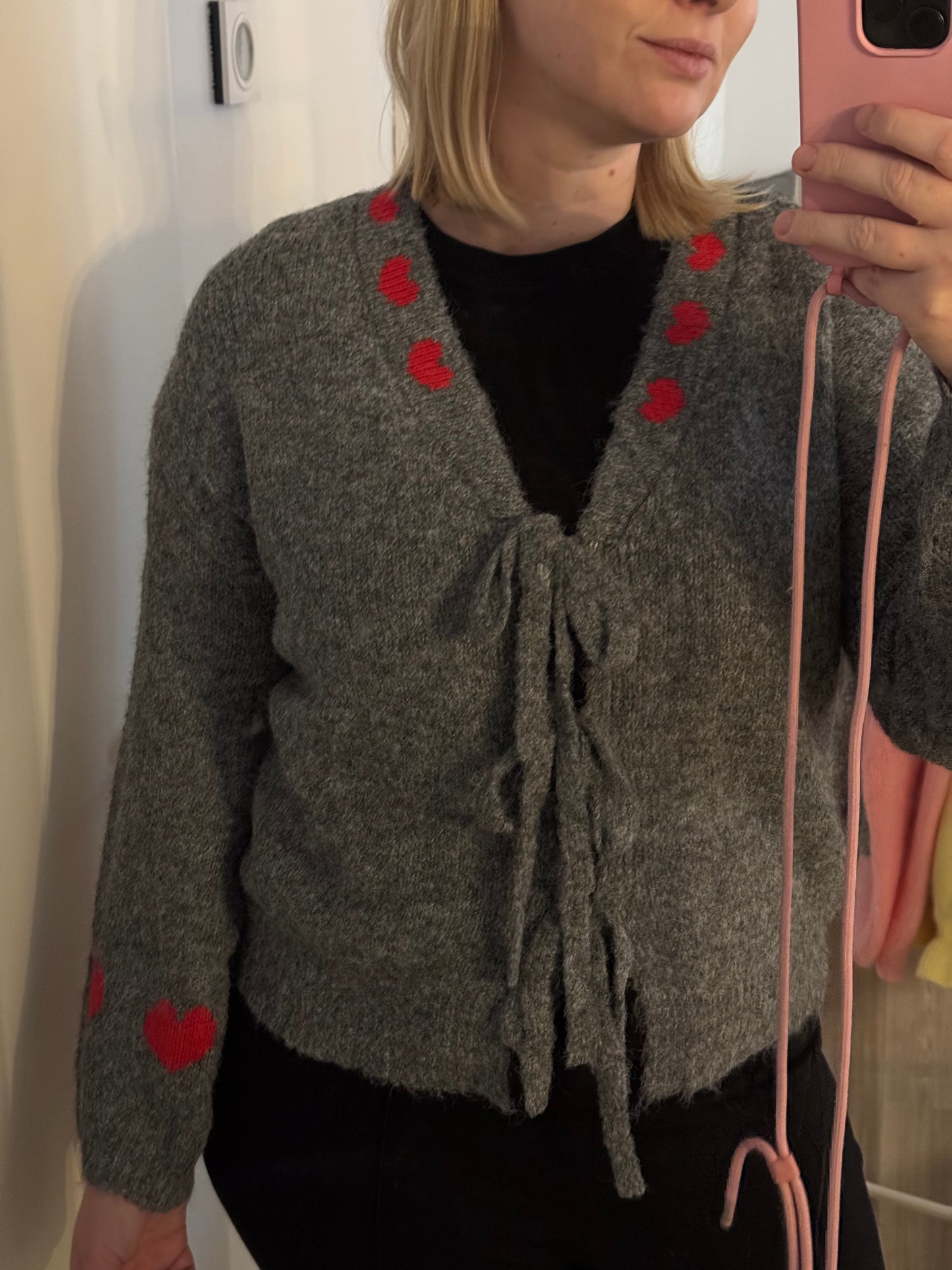 Cardigan mit Schleifen - Heartbeat