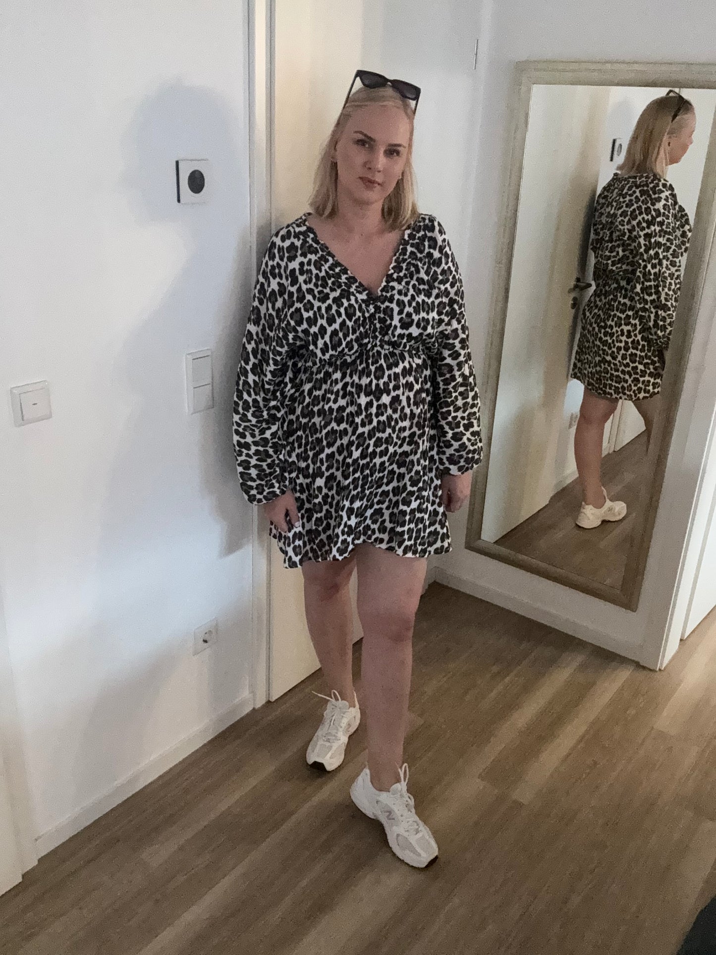 Musselin Kleid Leo mit langen Ärmeln