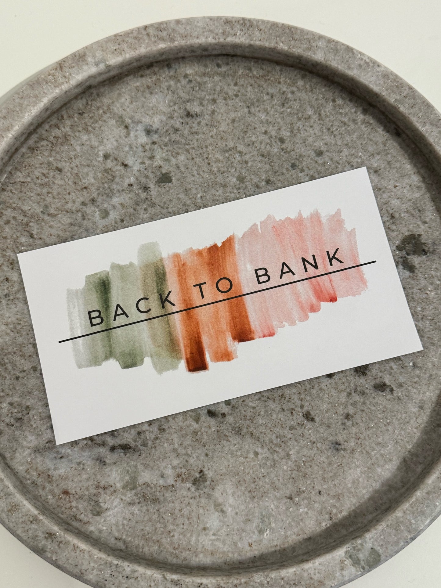 Inlay Back to Bank A6