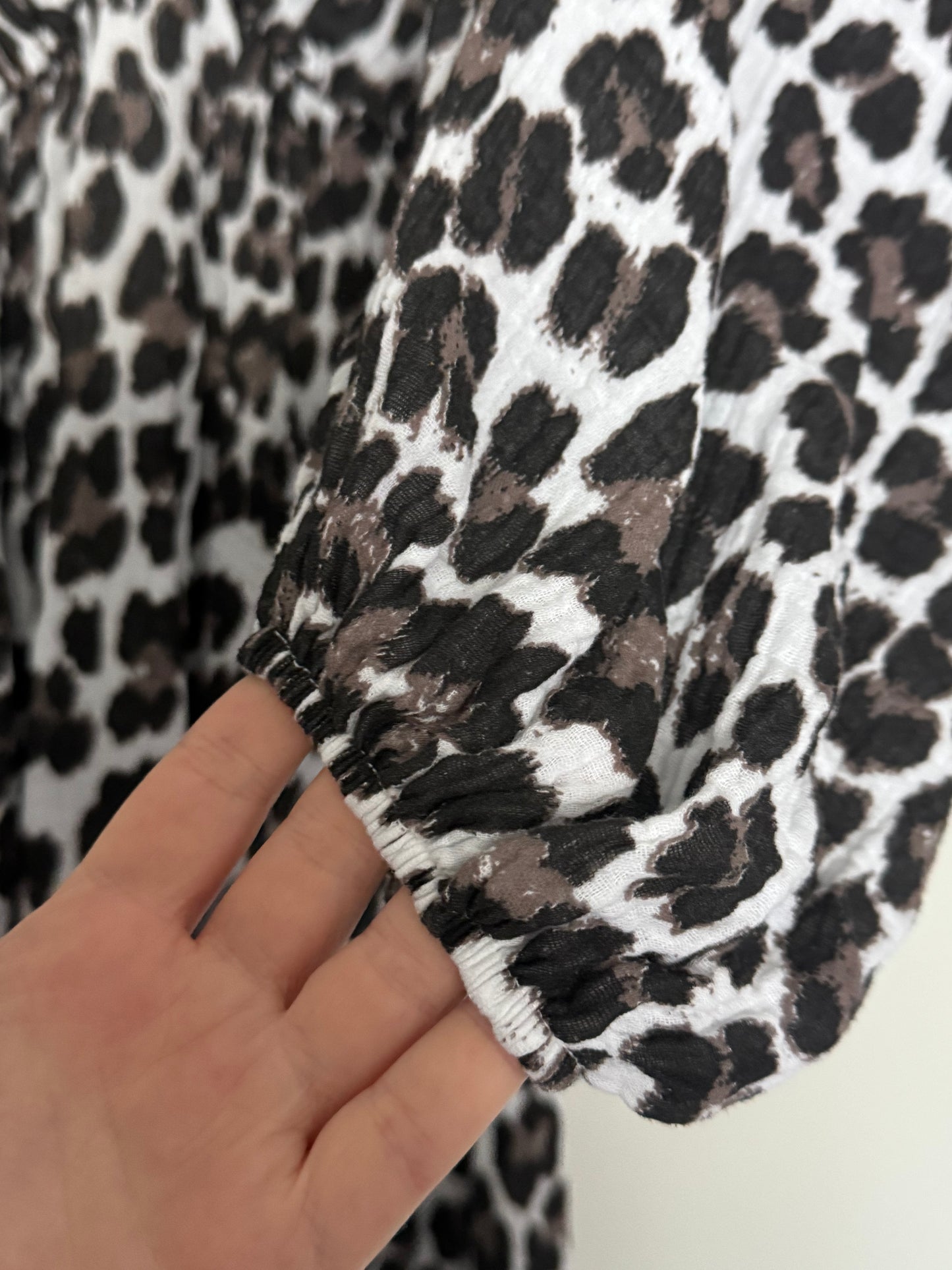 Musselin Kleid Leo mit langen Ärmeln