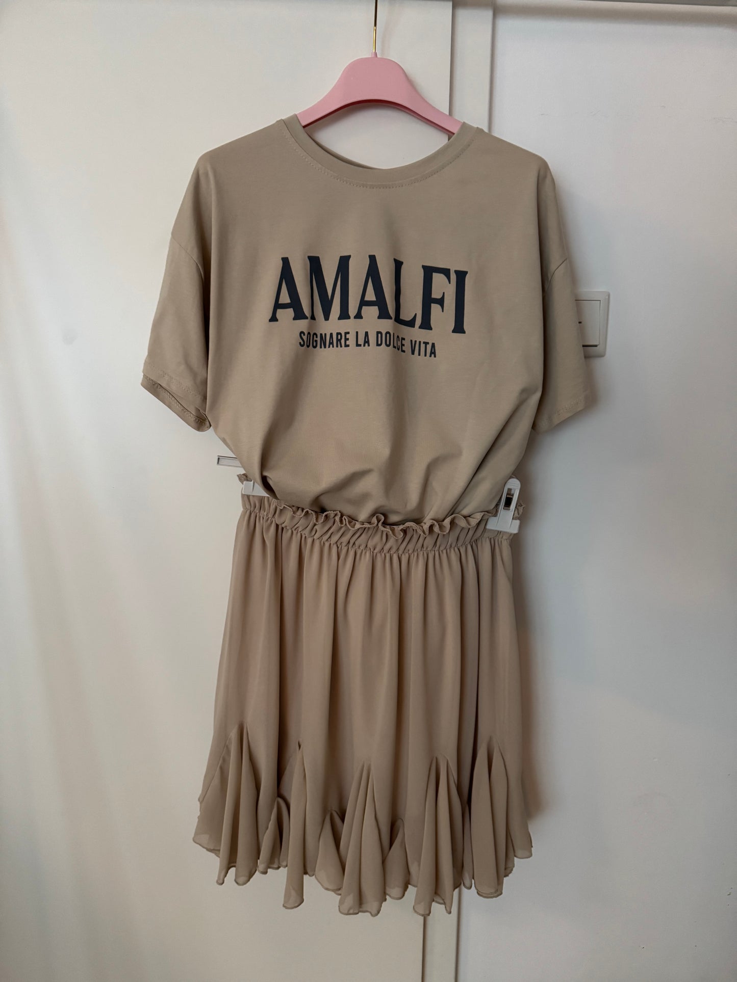 Rüschenrock - beige