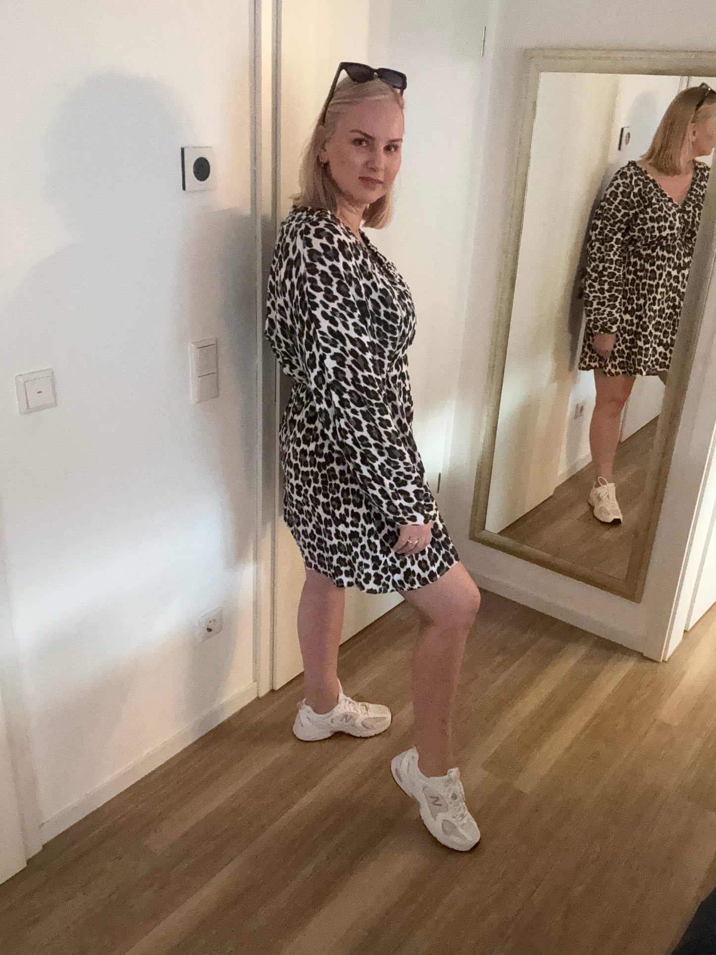 Musselin Kleid Leo mit langen Ärmeln