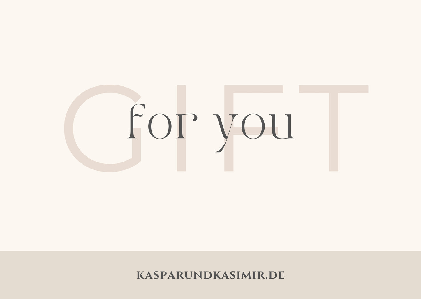 Kaspar & Kasimir Geschenkgutschein