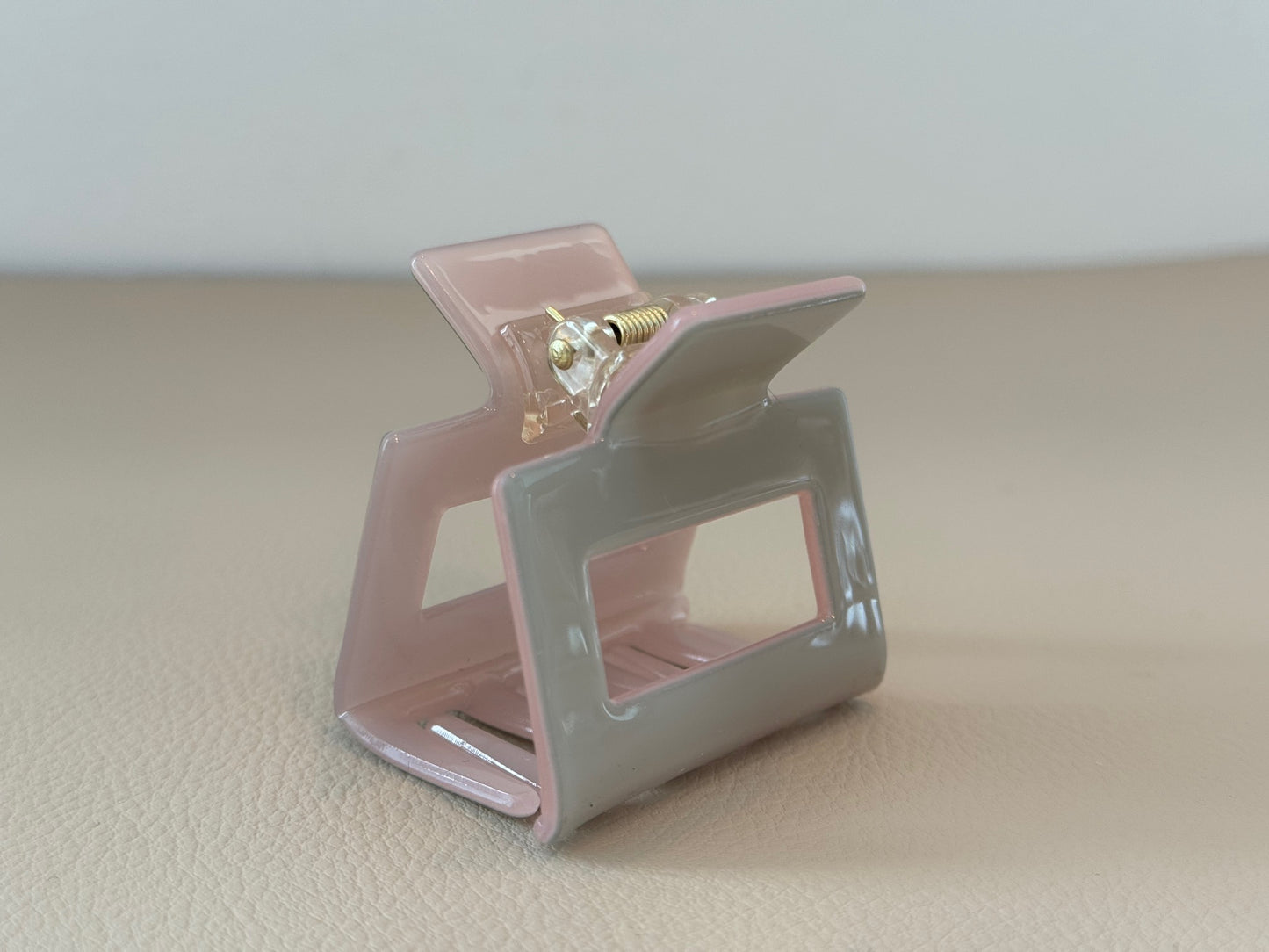 Haarklammer Grau Pink