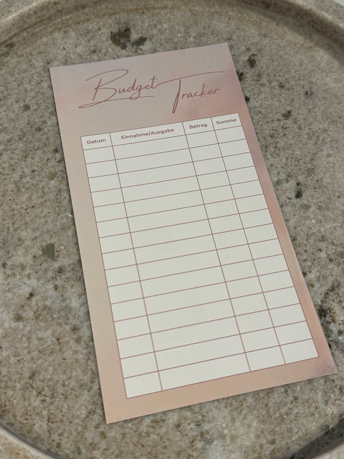 Budget Tracker