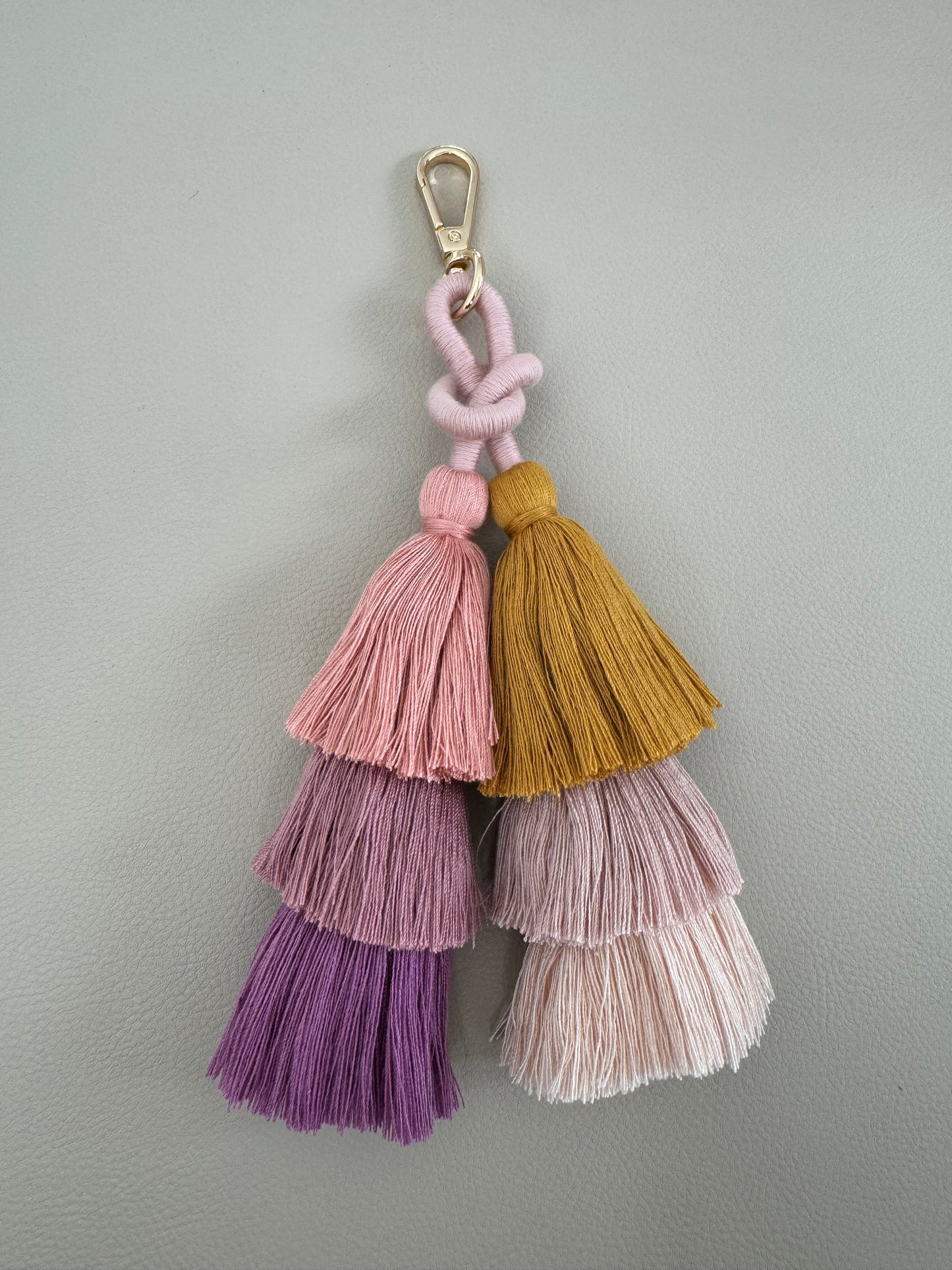 Schlüsselanhänger Pompon Rosé