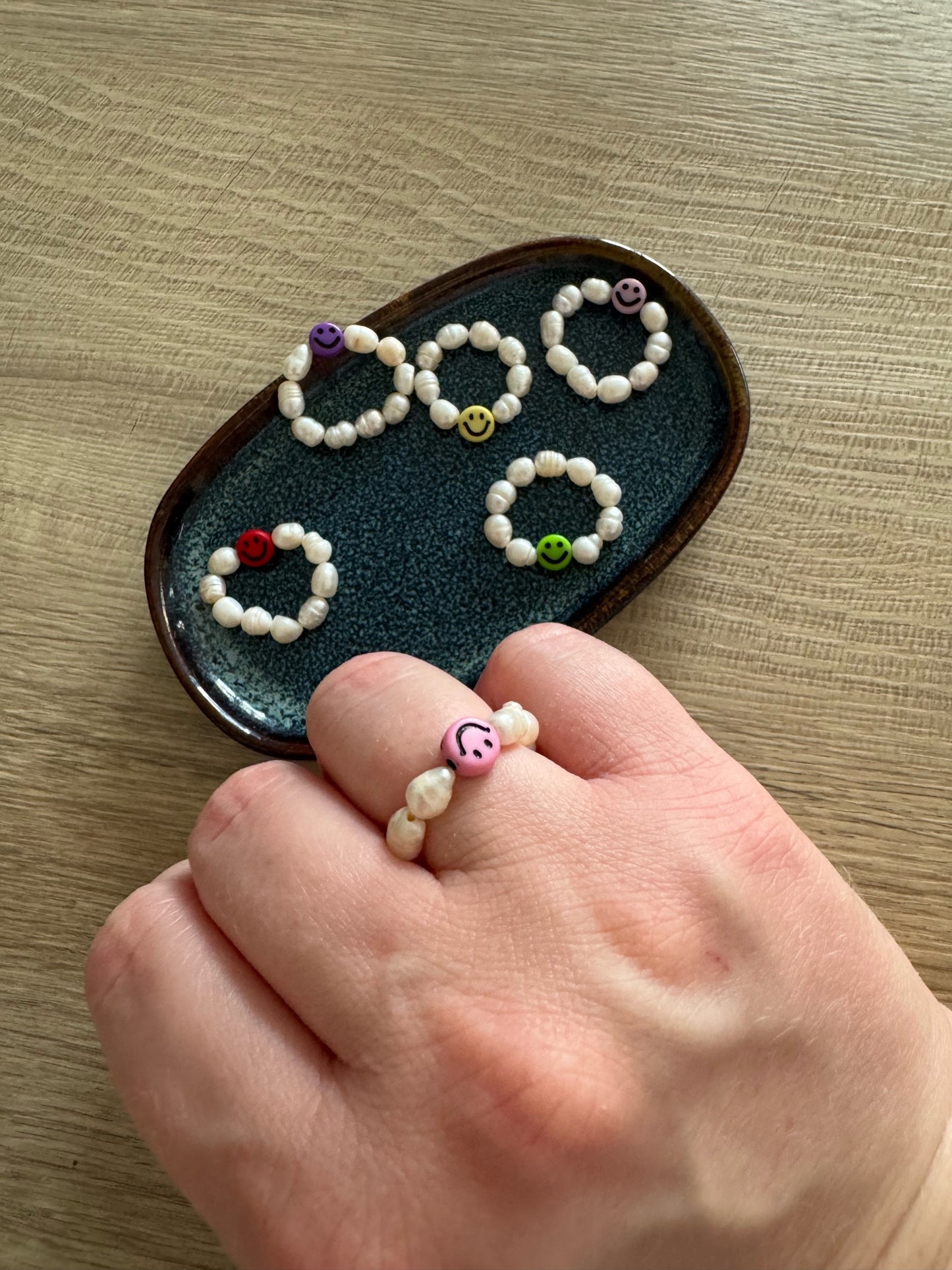Ring Pearl mit Smiley