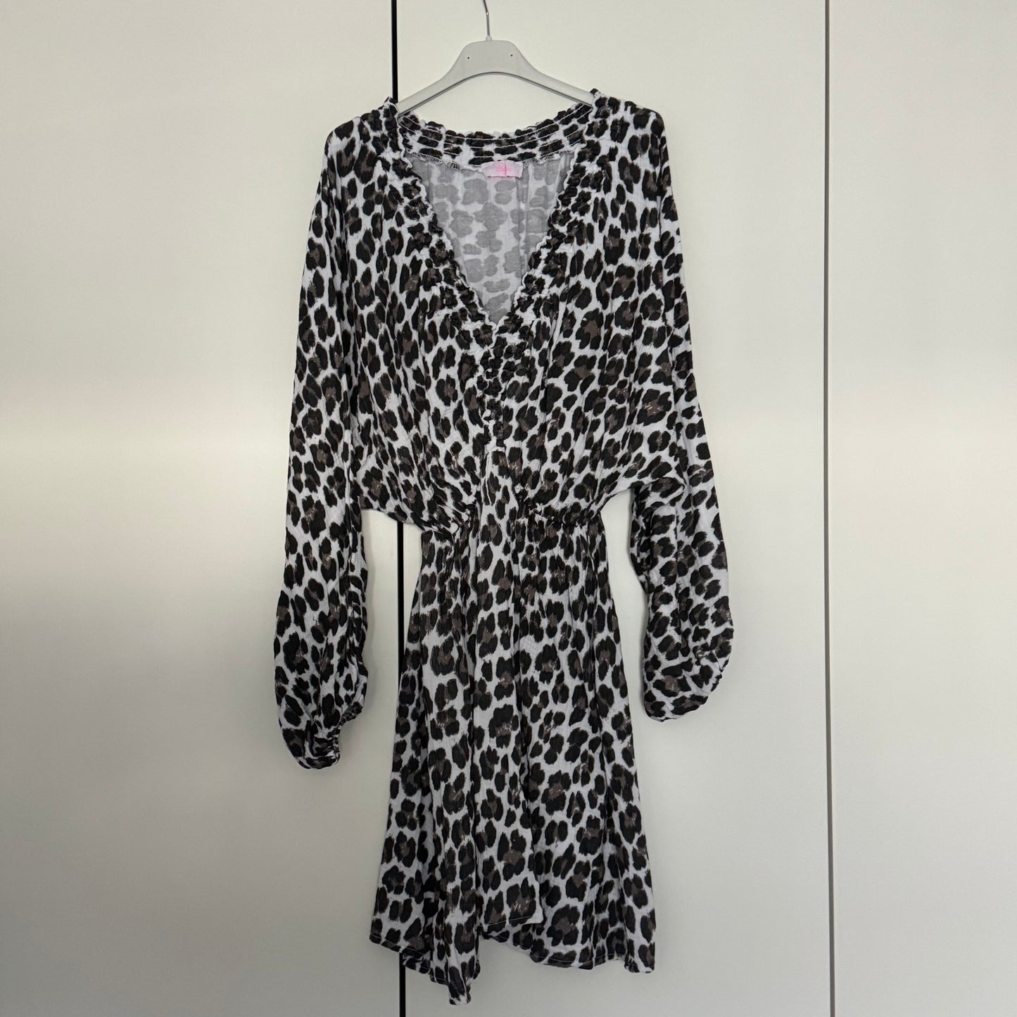 Musselin Kleid Leo mit langen Ärmeln