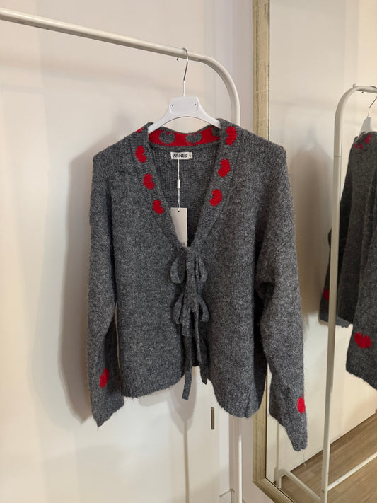 Cardigan mit Schleifen - Heartbeat
