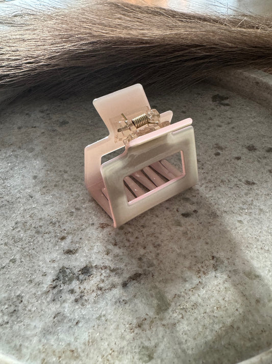 Haarklammer Grau Pink