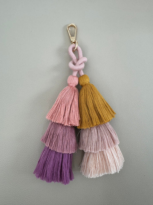 Schlüsselanhänger Pompon Rosé